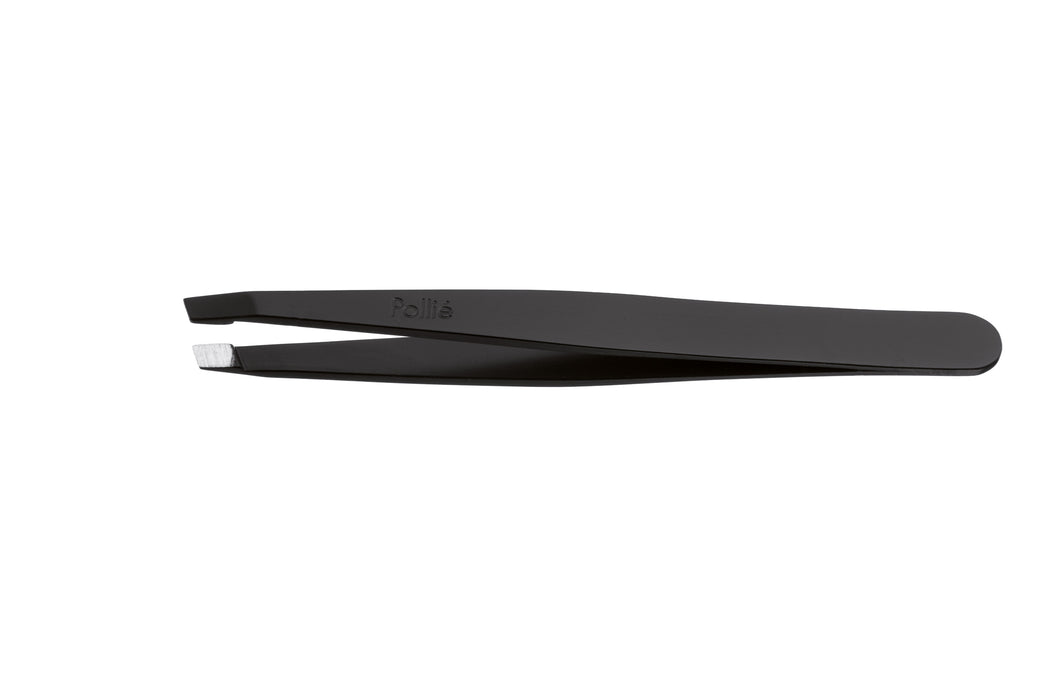 SLANTED TWEEZERS 9CM BLACK