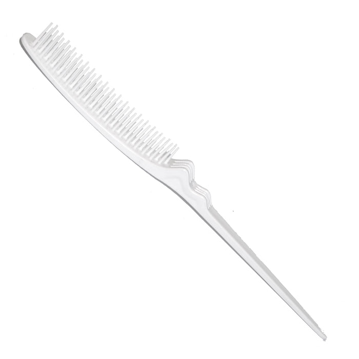 BACK COMB BRUSH 3 ROW WHITE