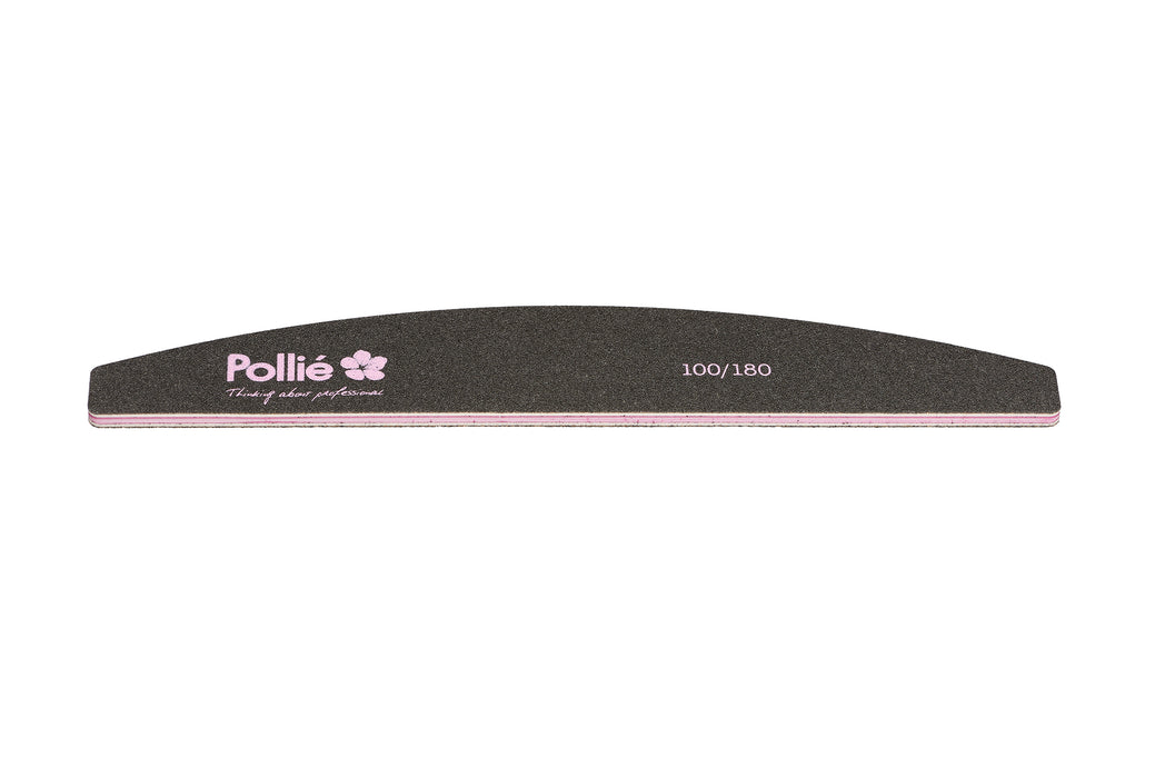 HALF MOON FILE 100/180 BLACK