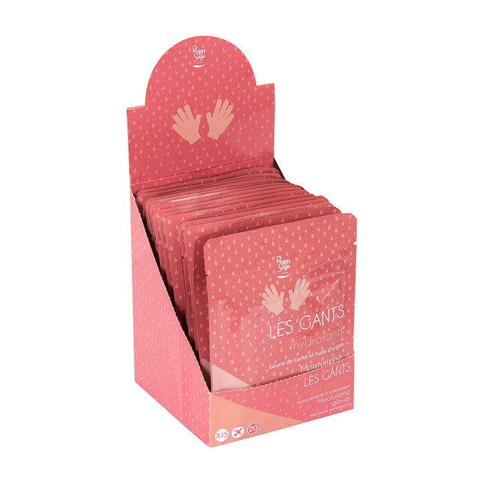 Moisturizing handcare gloves