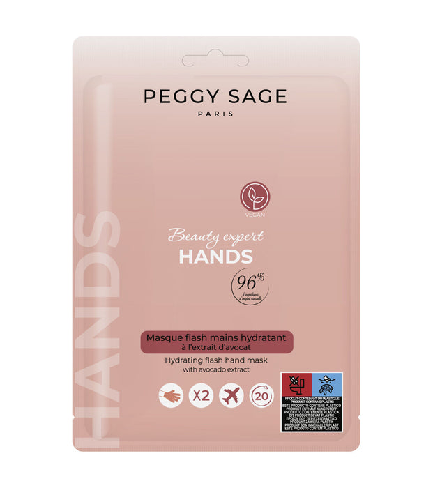 Hydrating flash hand mask with avocado extract