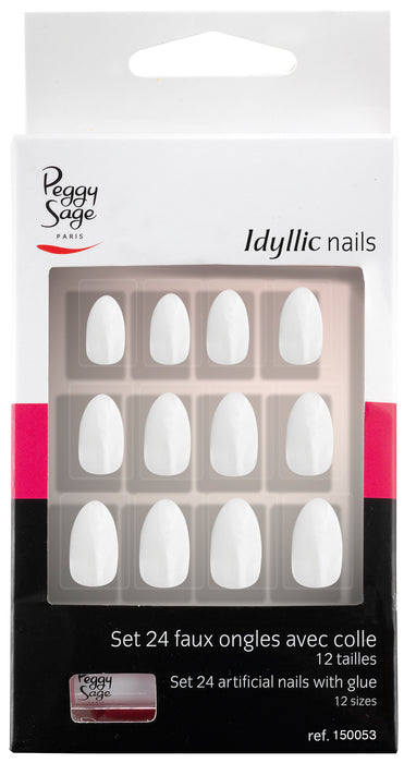 Set of 24 Idyllic Nails artificial nails