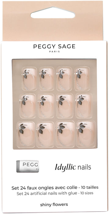 Set of 24 Idyllic Nails artificial nails