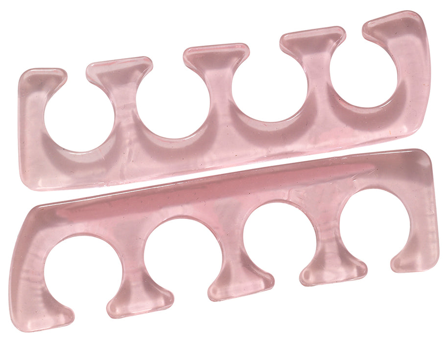 Pair of silicone toe separators - pink