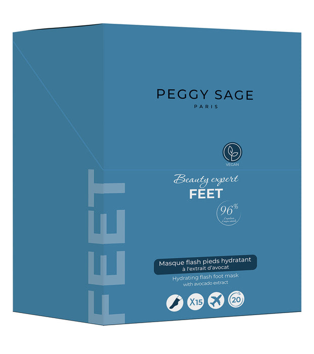 Hydrating flash foot masks with avocado extract