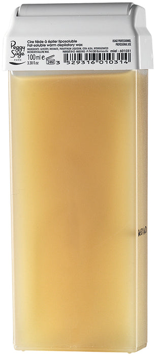 Cartridge of warm depilatory wax