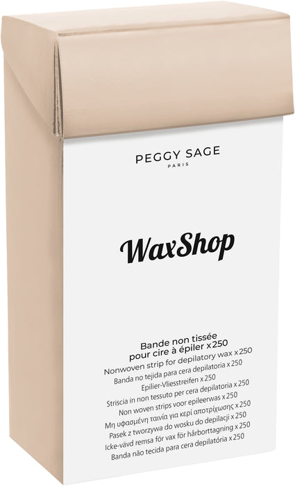 Nonwoven strip for depilatory wax