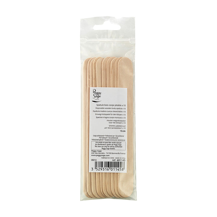 Disposable wooden body spatula