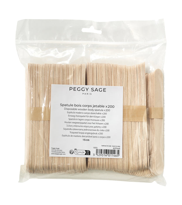Disposable wooden body spatula