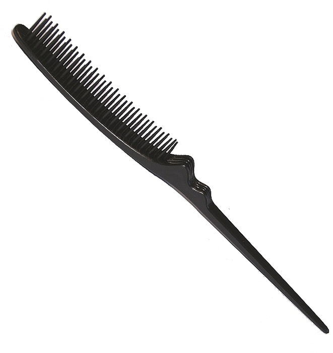 BACK COMB BRUSH 3 ROW BLACK