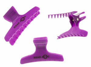 Hair Tools Butterfly Clamps Purple