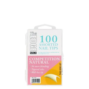 The Edge Natural Competition 100 Assorted White Nail Tips