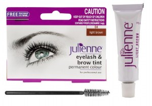 Julienne Eyelash and Eyebrow Tint Light Brown 15ml