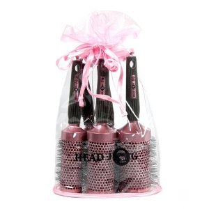 Head Jog Pink Ceramic Brush Set