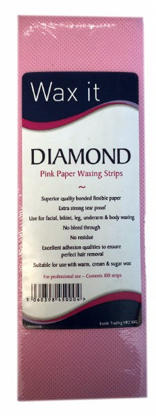 Wax It Diamond Pink Paper Waxing Strips