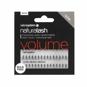 Salon System Naturalash Individual Lashes Flare Ultra Black Medium