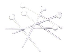 Hair Tools White Standard Plastic Roller Pins